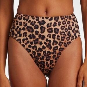 Good American Leopard Print Bikini Bottoms